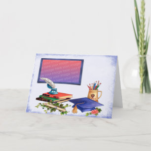 School Over Afstuderen Foto Lijst Kaart