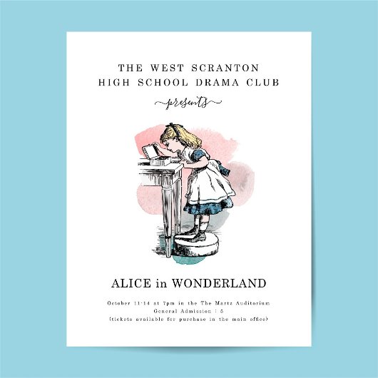 School Play of Theater Playbill Promotionele Flyer