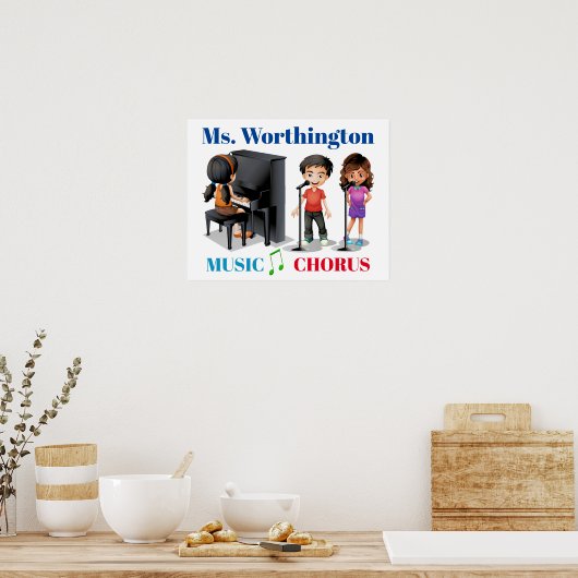 School Poster - Muziekleraar (Keuken)