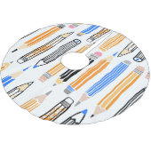 School potlood hand getekende illustratie kerstboom rok (Gekanteld)