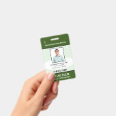 School Professionele Medewerker Foto Bar Code Naam Badge (Handheld)