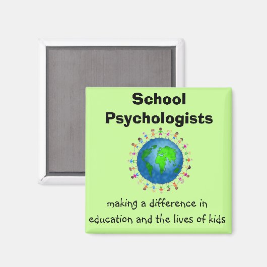 School psychologen Making a Difference Magneten (Voorkant / Achterkant)