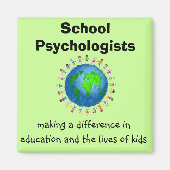 School psychologen Making a Difference Magneten (Voorkant)