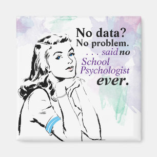 School Psychologie Data Humor Magnet Magneet