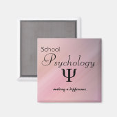 School Psychologie Making a Difference Magnet Magneet (Voorkant / Achterkant)