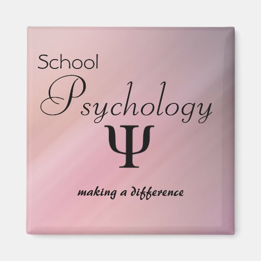 School Psychologie Making a Difference Magnet Magneet (Voorkant)