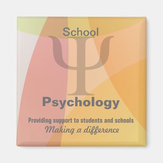 School Psychologie Making a Difference Magnet Magneet (Voorkant)
