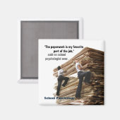 School psycholoog bergbeklimmer magneet (Voorkant / Achterkant)