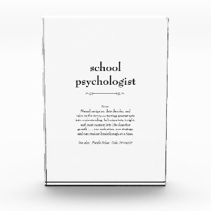 School Psycholoog Definitie Bedankt Gift Fotoblokken