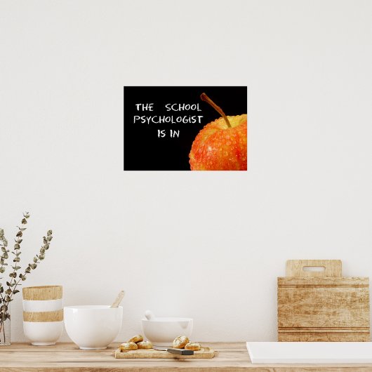 School Psycholoog door Poster (Keuken)