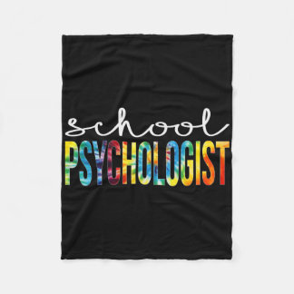 School Psycholoog Tie Dye Appreciation Day CK to Fleece Deken