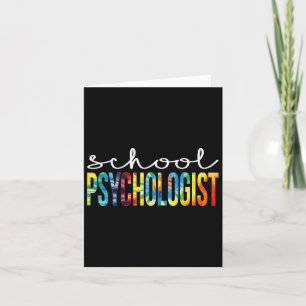 School Psycholoog Tie Dye Appreciation Day CK to Kaart