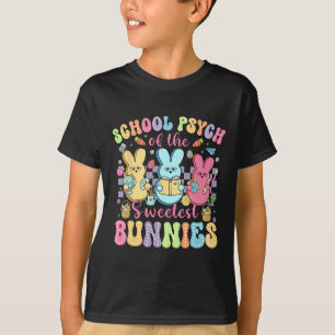 School Psycholoog van de liefste konijnen Pasen T-shirt