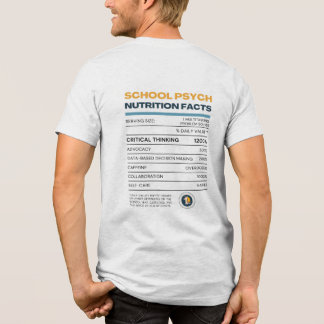 School Psycholoog Voedingsfeiten™ T-shirt