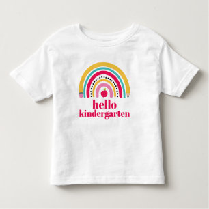 School Rainbow Gepersonaliseerde naam terug naar s Kinder Shirts