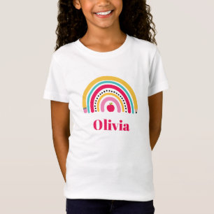 School Rainbow Gepersonaliseerde naam terug naar s T-shirt