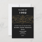 School Reunion Design, elegante stijl Kaart (Voorkant)