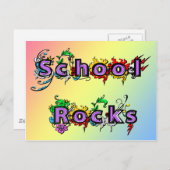 School Rocks Briefkaart (Voorkant / Achterkant)