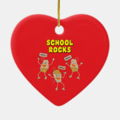 School Rocks Keramisch Ornament (Achterkant)