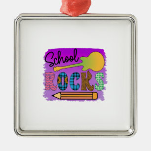 School Rocks Metalen Ornament