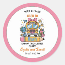 School’s Back Bash! Editable End of Summer Party 