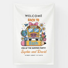 School’s Back Bash! Editable End of Summer Party  Spandoek