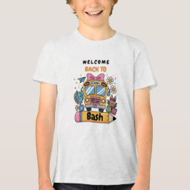 School’s Back Bash! Editable End of Summer Party  Tri-Blend Shirt