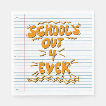 School’s Out Forever Losbladig Papier