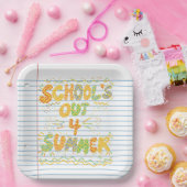 School’s Out Loose Leaf Paper Papieren Bordje (Feest)