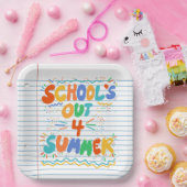 School’s Out Loose Leaf Paper Papieren Bordje (Feest)
