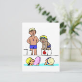 School-schemerbijeenkomst Briefkaart (Staand voorkant)