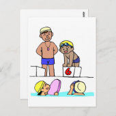 School-schemerbijeenkomst Briefkaart (Voorkant / Achterkant)