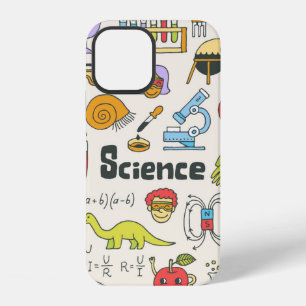 School schetsboek wetenschap set 1. Handgetekende iPhone 12 Hoesje