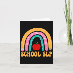 School SLP Rainbow Pencil Vrouwen CK Naar School A Kaart