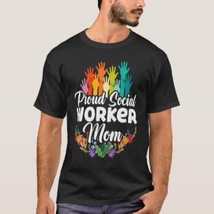 School Sociaal werk Maand Handen Bloemen Trots Soc T-shirt