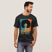 School Social Worker Junenth Melanin African Ameri T-shirt (Voorkant volledig)