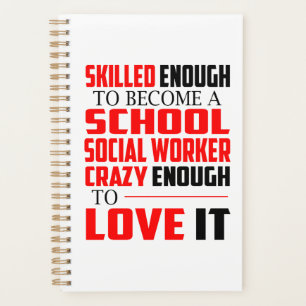 School Social Worker Planner Drôle cadeau pour le