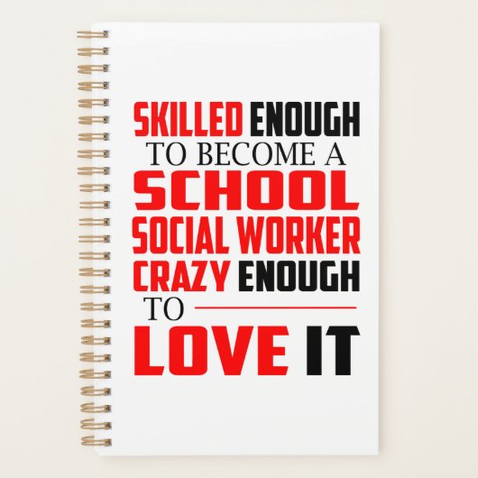 School Social Worker Planner Drôle cadeau pour les (Devant)