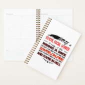 School Social Worker Planner Drôle cadeau pour les (Devant avec enveloppe)