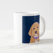 School Spirit Golden Doodle Extra Grote Beker (Voorkant rechts)