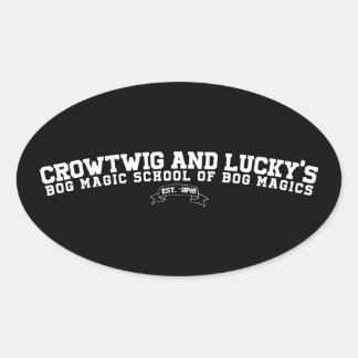 School Spirit Ovale Sticker