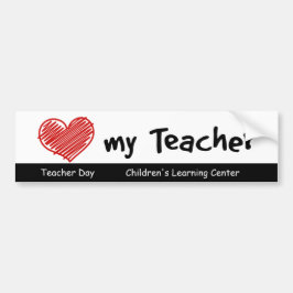 School Spirit Teacher Day Bumpersticker