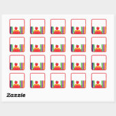 School Stickers met School Boeken (Vel)