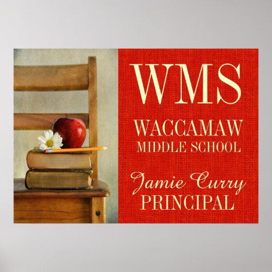  School Stoel School Poster (Voorkant)