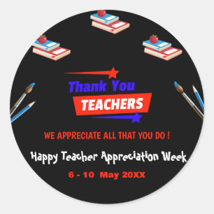 School Teacher Appreciation Week 2024 Ronde Sticker
