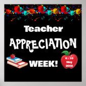 School Teacher Appreciation Week Glossy Poster (Voorkant)