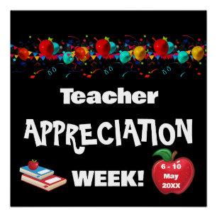 School Teacher Appreciation Week Glossy Poster Perfect Poster