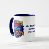 School Teacher Ouder LABEL TEAM Mok (Voorkant links)