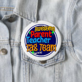 School Teacher Ouder LABEL TEAM Ronde Button 4,0 Cm (In situ)