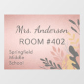 School Teacher Sign Venster Cling Decal (Vel)